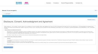 
                            5. Disclosure, Consent, Acknowledgment and Agreement - Taleo - Dds Discount Employee Portal