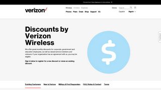 Discounts for Military, Government, Corporate Employees | Verizon ... - Verizon Employee Portal