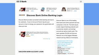 
                            6. Discover Bank Online Banking Login - CC Bank - Discoverbank Com Portal