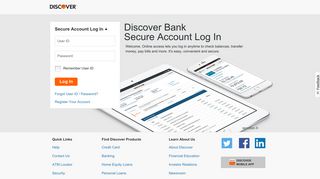 
                            1. Discover Bank Secure Account Log In - Discoverbank Com Portal