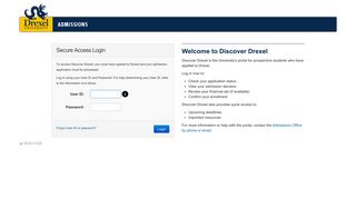 Discover Drexel - Login