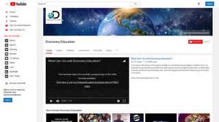 
                            5. Discovery Education - YouTube - Ucs Discovery Education Student Portal