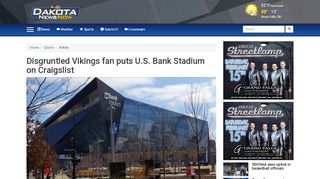 
Disgruntled Vikings fan puts U.S. Bank Stadium on Craigslist
