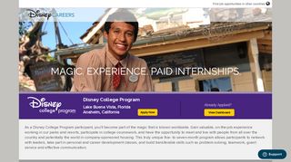 
                            2. Disney College Program - Disney Careers - Disney Internship Portal