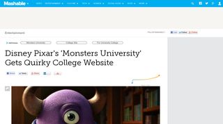 
                            8. Disney Pixar's 'Monsters University' Gets a Quirky College ... - Monsters University Sign Up
