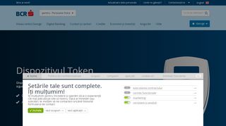 
Dispozitivul Token | Banca Comercială Română - BCR  
