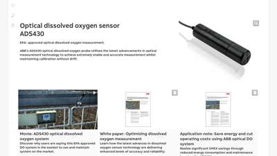 Dissolved Oxygen Sensor Optical  Manufacturer - ABB Group