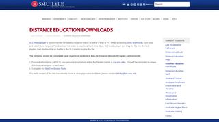 
                            5. Distance Education Downloads | Lyle School of ... - SMU - Smu Distance Education Portal