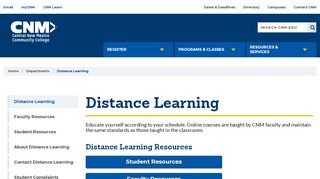 
Distance Learning | CNM  
