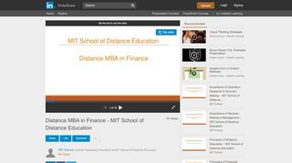
                            8. Distance MBA in Finance - MIT School of Distance Education - Lms Mitsde Login