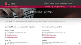 
                            5. Distribution Partners | LG Australia - Lg Supplier Portal