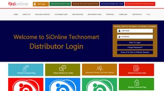 
                            8. Distributor Login - SiOnline | sionline | sionline multi recharge ... - Quick Recharge Agent Portal