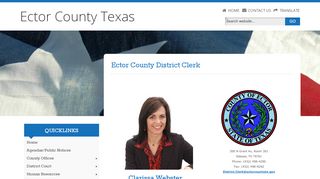 
                            3. District Clerk - Ector County, Texas - Ector County Portal