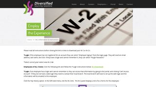 
                            4. Diversified Sourcing Solutions | Staffing Agency Services | W-2 ... - Diversified Employee Portal