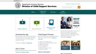 
                            4. Division of Child Support Services | Georgia Department of ... - Ga Child Support Enforcement Portal Portal