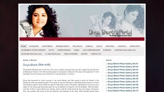 
                            2. Divya Bharti Portal : The Official Website of Divya Bharti - Divya Bharti Portal