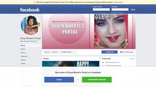 
                            1. Divya Bharti's Portal - Home | Facebook - Divya Bharti Portal