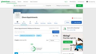 Dixon Appointments Reviews in Melbourne, Australia ... - Dixon Appointments Portal