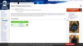 
                            8. Djinn Teleportation Device - Guild Wars 2 Wiki (GW2W) - Gw2 Portale