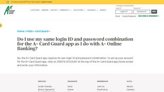 
                            16. Do I use my same login ID and password combination for the ... - Credit Guard Portal