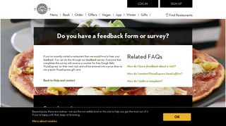 
                            3. Do you have a feedback form or survey? | PizzaExpress - How Did We Dough Login