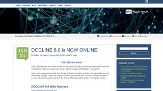 
                            4. DOCLINE 6.0 is NOW ONLINE! | National DOCLINE ... - Docline Portal