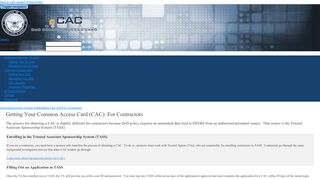 
                            4. DoD Common Access Card > Common Access ... - CAC.mil - Tass Login