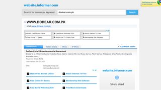 
                            3. dodear.com.pk at WI. DoDear Portal | Entertainment is Guaranteed - Dodear Entertainment Portal