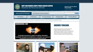 
                            6. DOEHRS-Toolbox - Navy Marine Corps Public Health Center - Doehrs Login