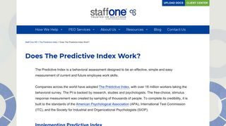 
                            7. Does The Predictive Index Work? - Staff One HR - Predictive Index Sign In