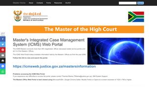 
                            2. DO&JCD: Master/ICMS Portal - Department of Justice - Icms Portal