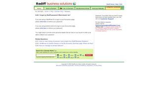 
                            7. Domain FAQ : I forgot my Rediff username and password ... - Portal Rediffmail Without Password