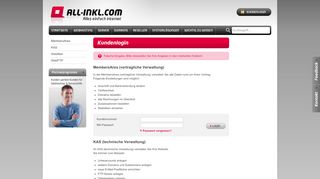 Domains, Webspace, Domain Webhosting, Server ... - All-Inkl - All Inkl Com Portal