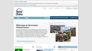 
                            5. Doncaster HomeChoice: Home - Yorkshire Housing Homechoice Portal