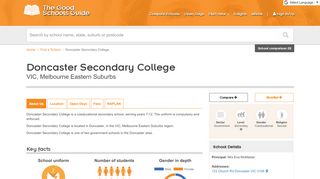 
                            5. Doncaster Secondary College | Good Schools Guide - Doncaster Secondary College Portal