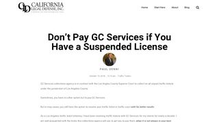 
                            3. Don't Pay GC Services if You Have a Suspended License - Gc Services Amnesty Portal