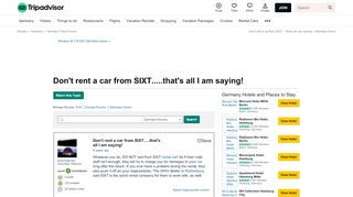 
                            8. Don't rent a car from SIXT.....that's all I am saying! - Germany ... - My Sixt Portal