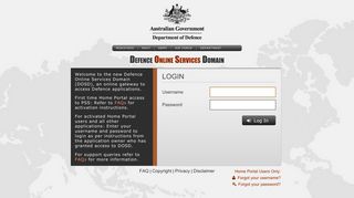 
                            1. DOSD - Department of Defence - Drn Home Portal
