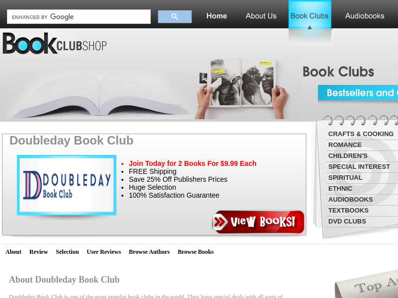 Doubleday Book Club - Get 5 Books for 99¢