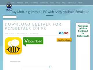 Download BeeTalk for PC/BeeTalk on PC - Andy - Android ...