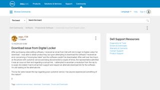 
                            5. Download issue from Digital Locker - Dell Community - Dell My Locker Portal