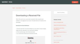 
                            6. Downloading a Received File – Hightail - Https Spaces Hightail Com Portal