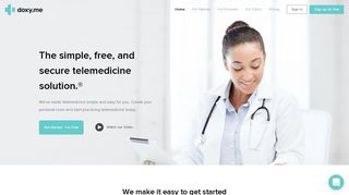 
                            2. Doxy.me: Telemedicine Solution - Simple, Free, and Secure