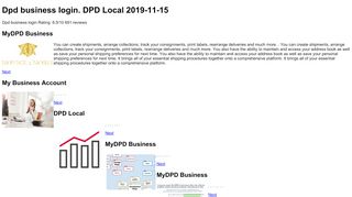 
                            5. Dpd business login. DPD Local. 2019-11-15 - ATB - Dpd Local Business Portal