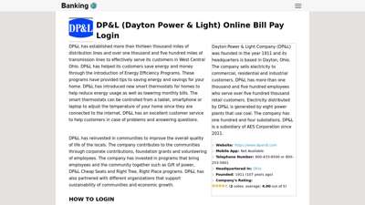 DP&L (Dayton Power & Light) Online Bill Pay Login ...
