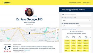 
                            7. Dr. Anu George, MD, Falls Church, VA (22044) Primary Care Doctor - Seven Corners Medical Center Patient Portal