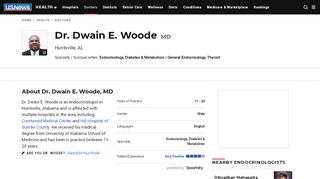 
                            5. Dr. Dwain Woode, Endocrinologist in Huntsville, AL | US News Doctors - Dr Woode Patient Portal