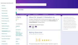 
                            7. Dr. Joseph C Shanahan MD Reviews | Raleigh, NC | Vitals.com - Shanahan Rheumatology Patient Portal