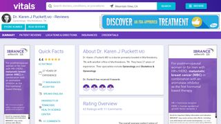 
                            3. Dr. Karen J Puckett MD Reviews | Murfreesboro, TN | Vitals.com - Dr Karen Puckett Patient Portal