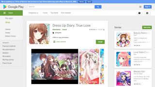 
                            9. Dress Up Diary: True Love - Apps on Google Play - Maingames Portal